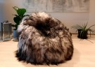 Sekkestol / Bean Bag av Islandsk saueskinn- farge Silver DT thumbnail