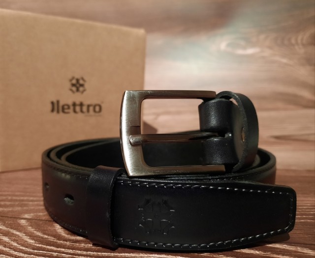 Lettro skinn belt modell 113 svart